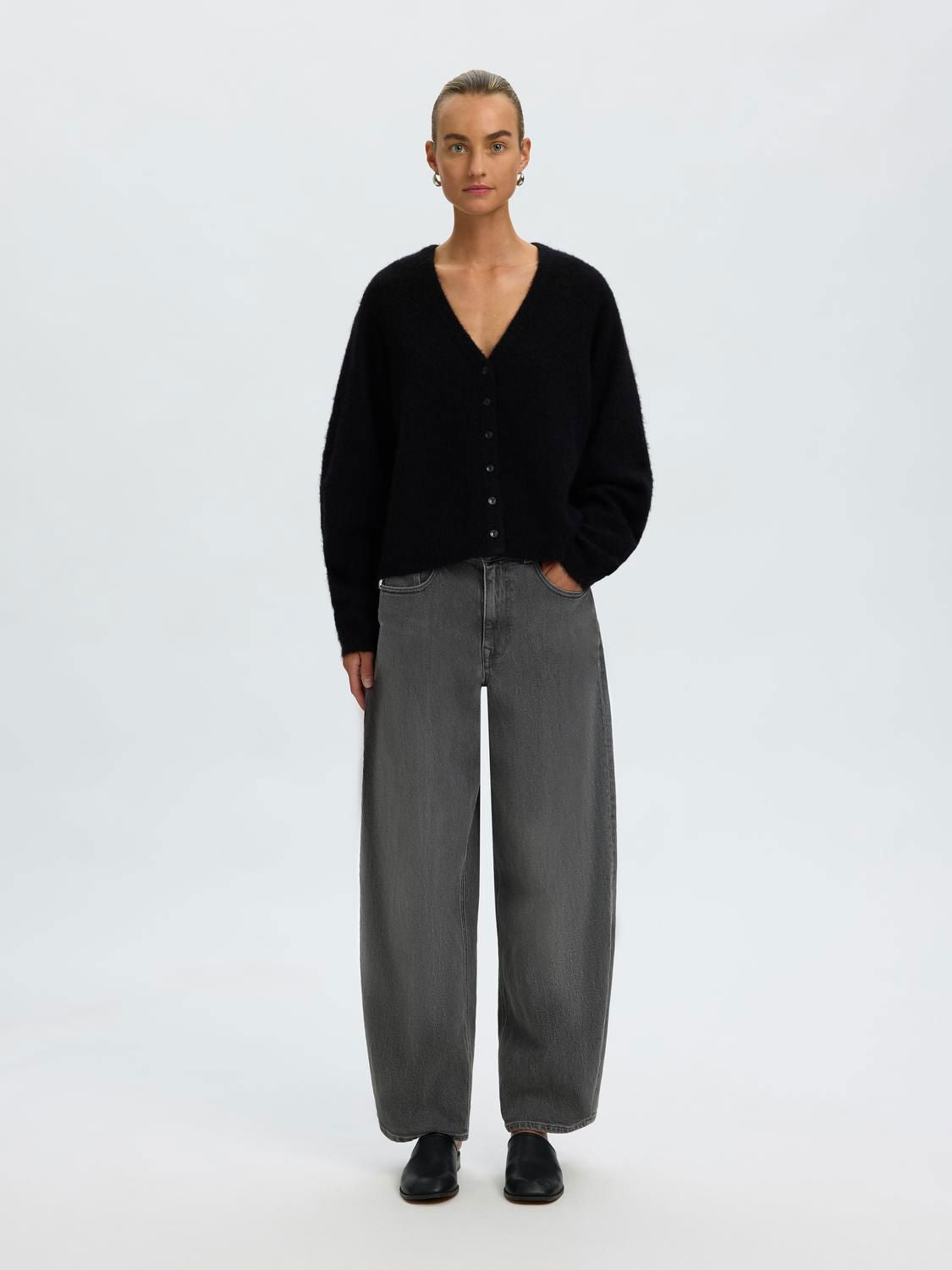 Slwlulu Brushed V-Neck Cardigan Noos