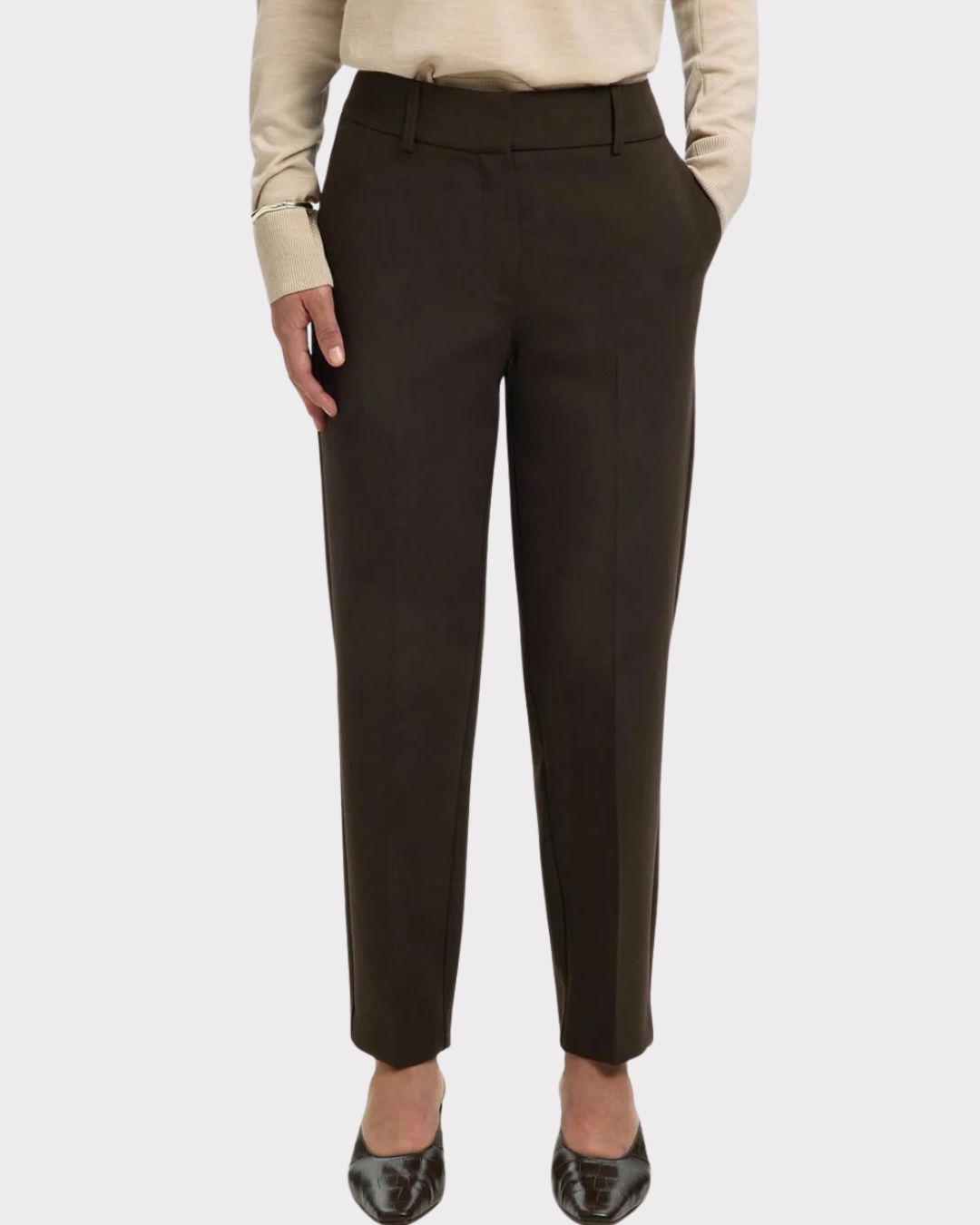 Slwrita-Ria Mw Cropped Pant Mel Noos