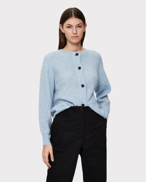 SLFLULU LS KNIT SHORT CARDIGAN NOOS