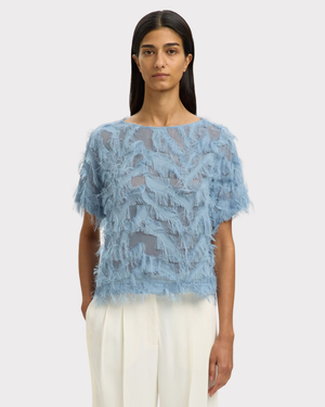 Slfmyline Ss Boat Neck Top B-Overdel-Selected Femme-Aandahls