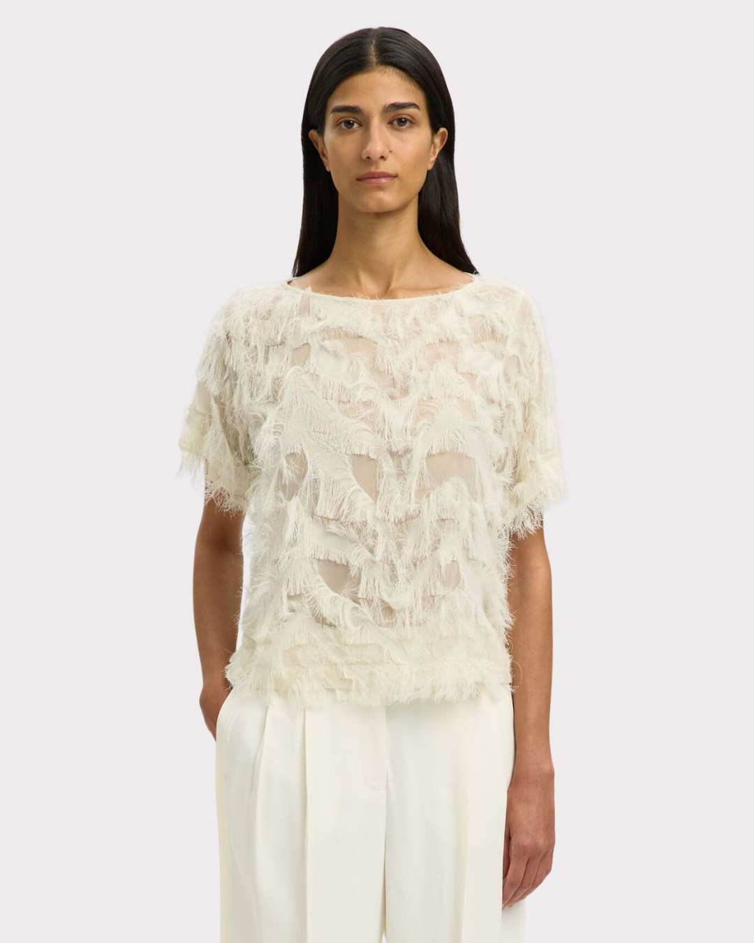 Slfmyline Ss Boat Neck Top B-Overdel-Selected Femme-Aandahls