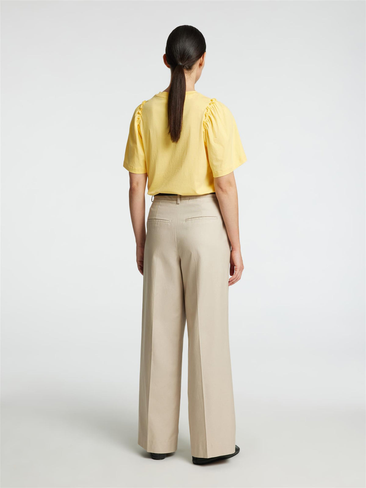 SLFPenlope 2/4 RUFFLE TEE NOOS-T-shirt-Selected Femme-Aandahls