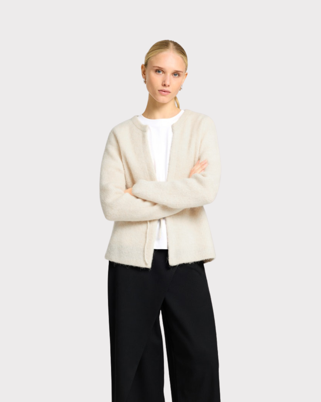 SLFSia RAS LS KNIT BELT CARDIGAN