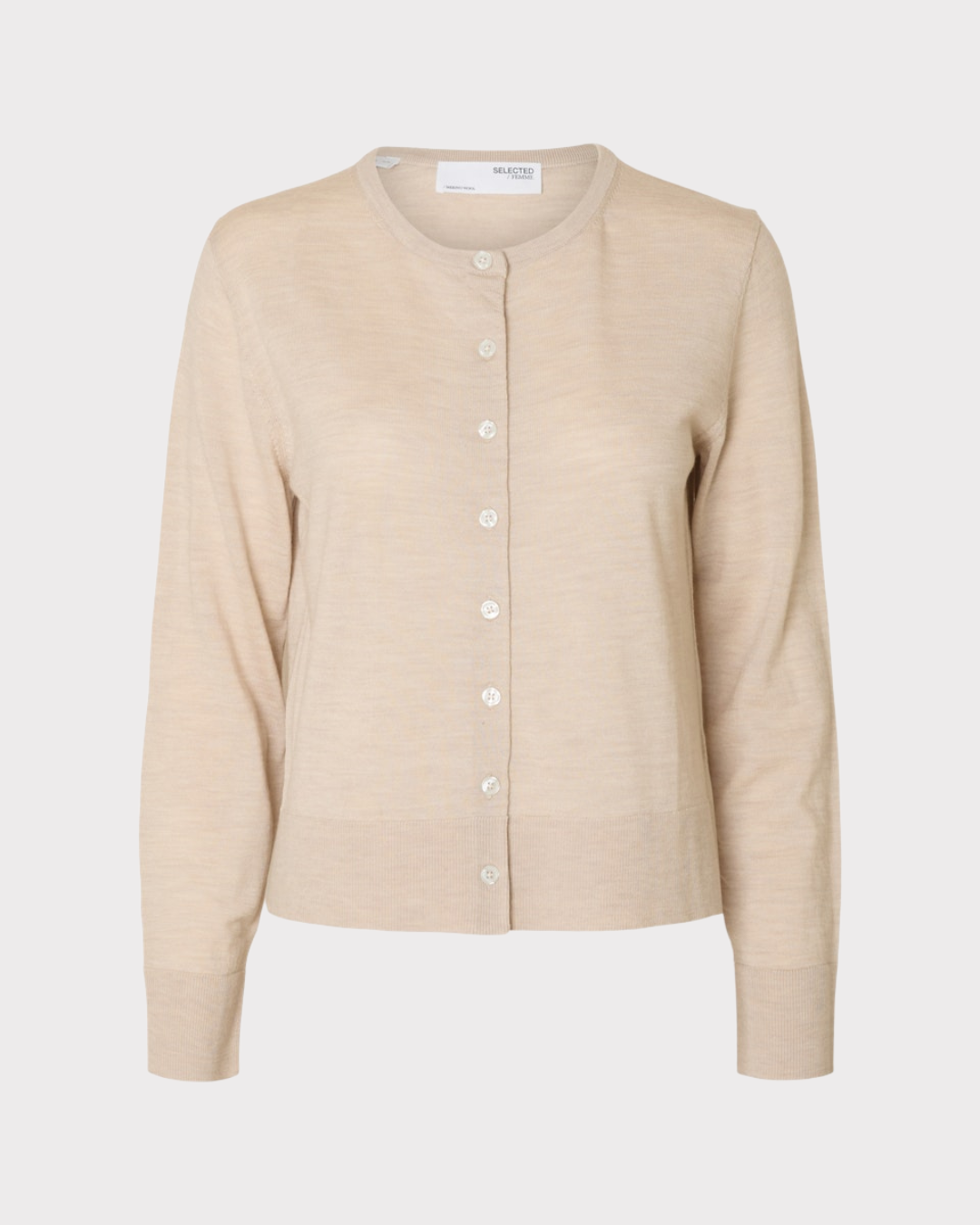 SLFThea LS KNIT MERINO CARDIGAN NOOS-Cardigan-Selected Femme-Aandahls