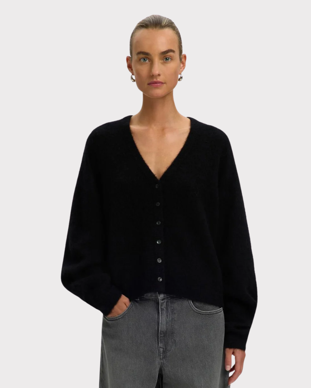 Slwlulu Brushed V-Neck Cardigan Noos