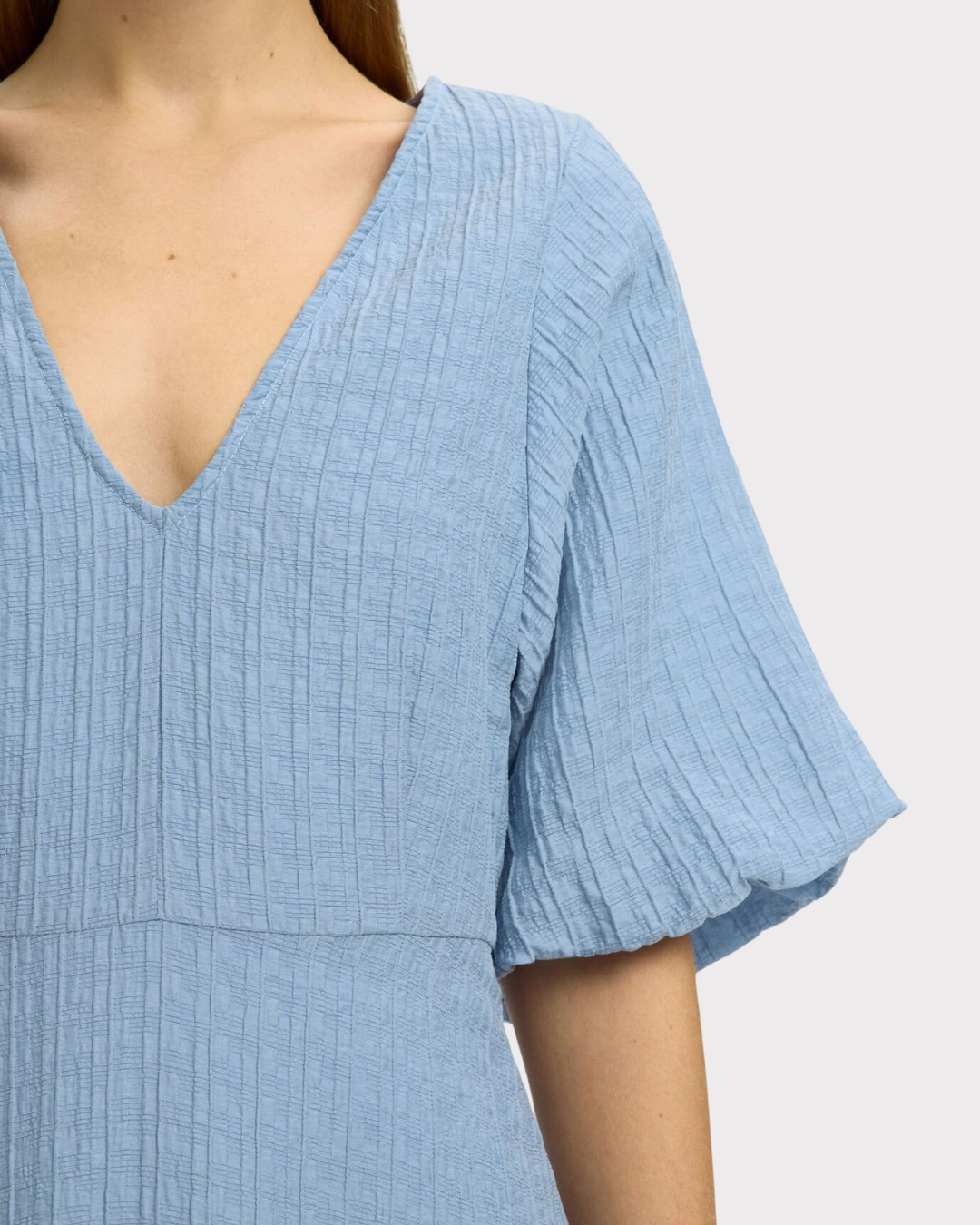Slwmaddie Ss Closed Back Midi Dress Noos-Kjole-Selected Femme-Aandahls