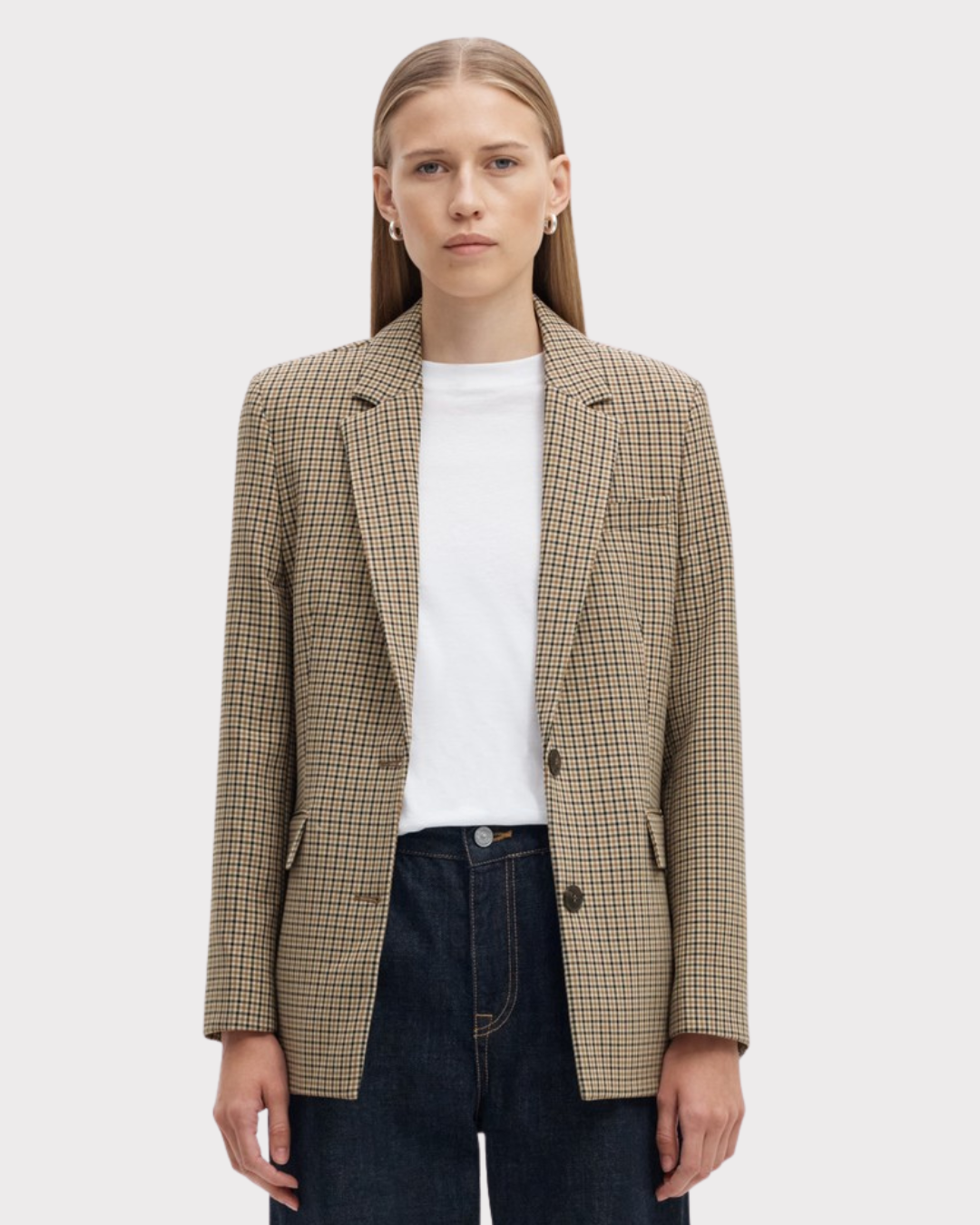 Slwrita Ls Classic Blazer Check
