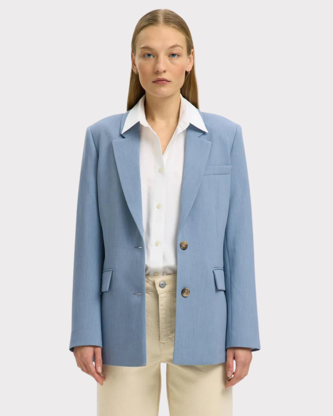 Slwrita Ls Classic Blazer Mel Noos-Dress-Selected Femme-Aandahls