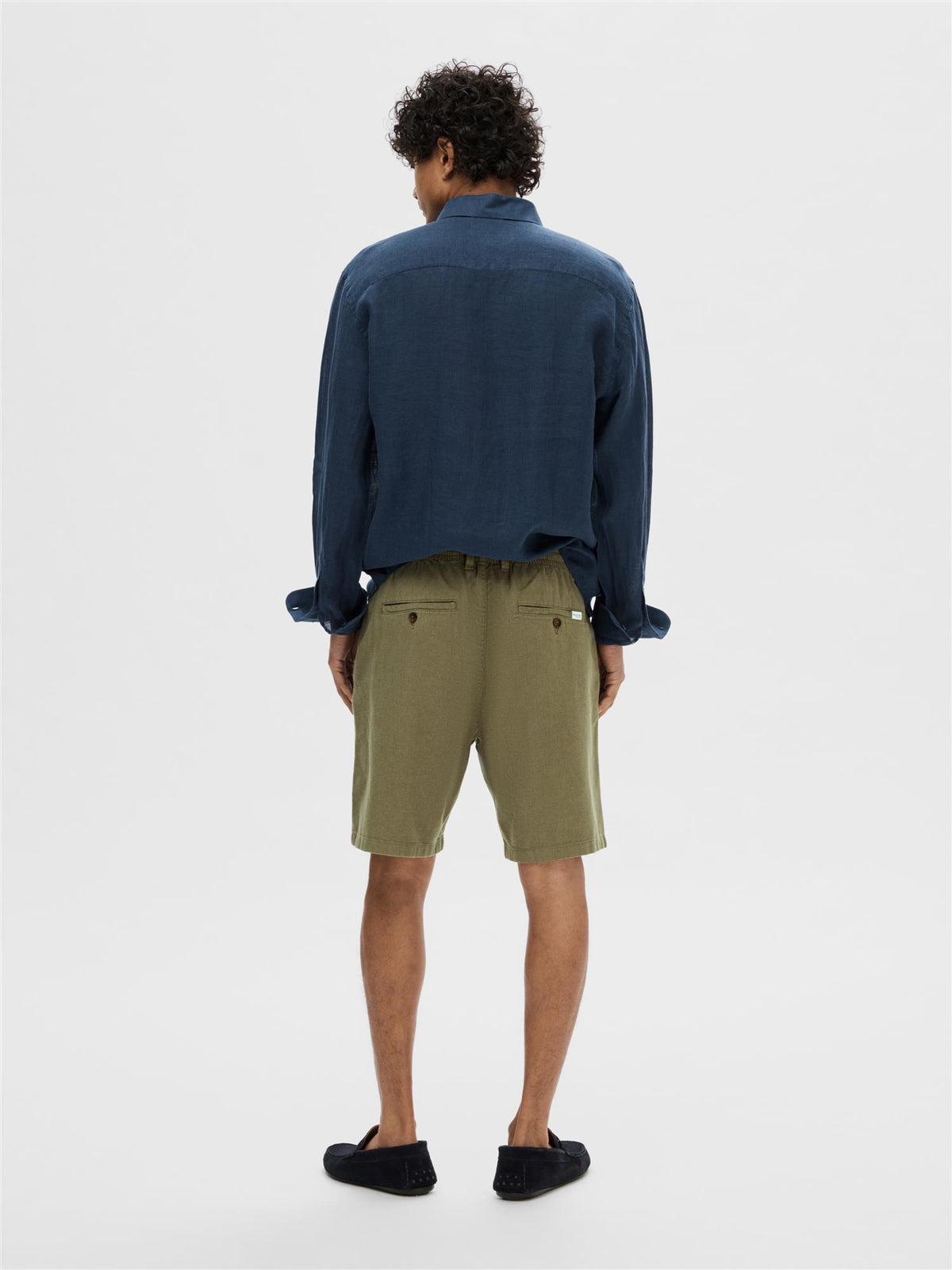 Regular-Brody Linen Shorts Noos-Shorts-Selected Homme-Aandahls