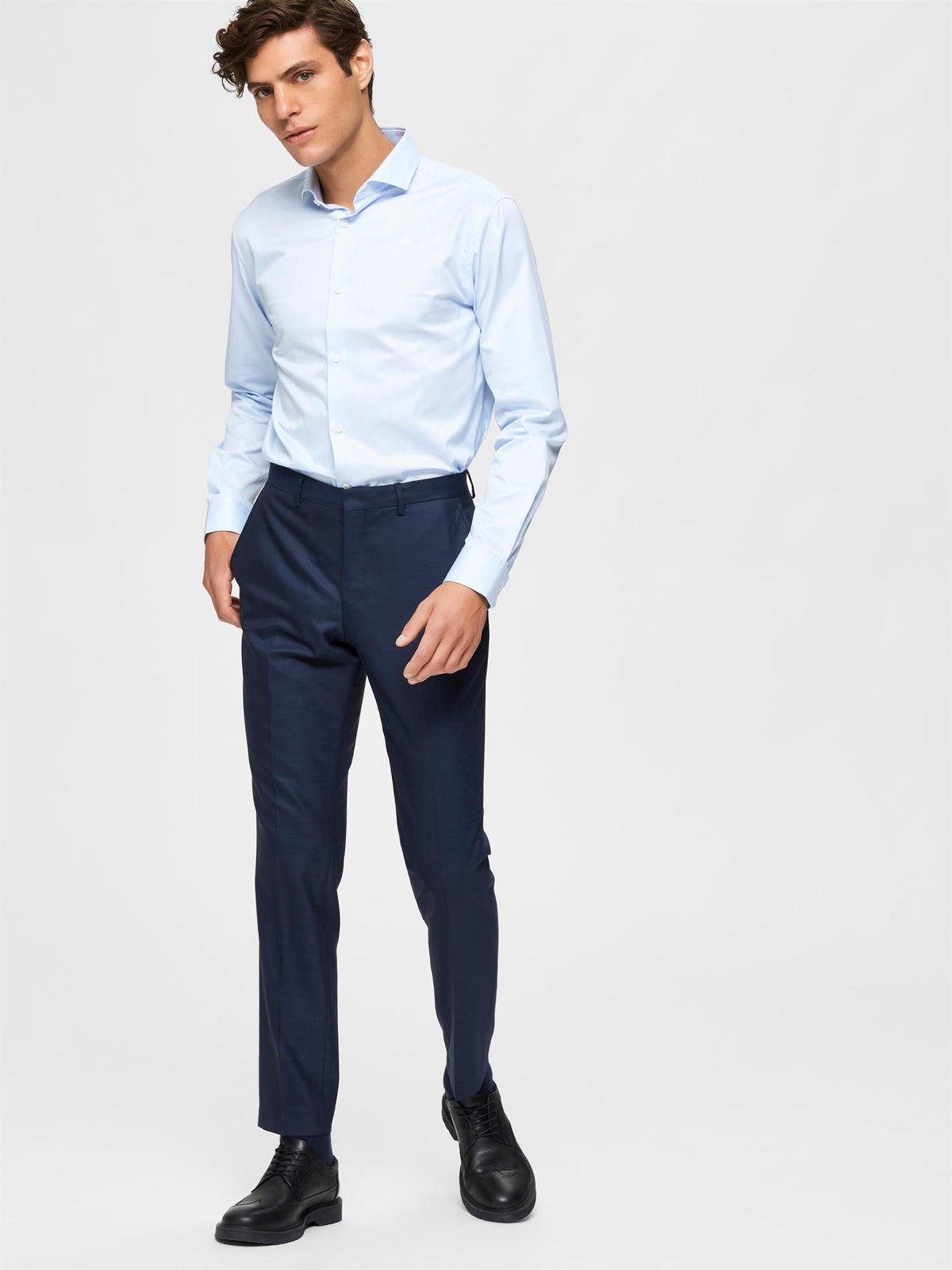 Slim-Mylostate blue flex-Dress-Selected Homme-Aandahls