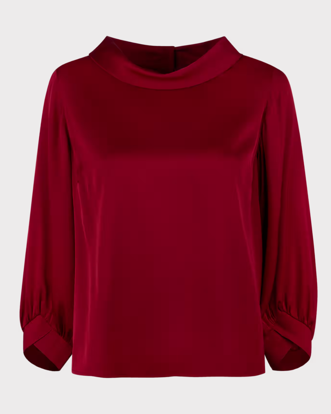 Mia Rød Silkebluse
