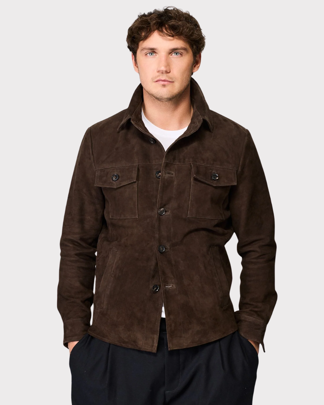 Suede Shirt Jacket