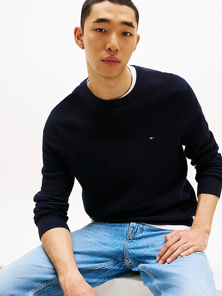Essential Structure Crew Neck-Genser-Tommy Hilfiger-Aandahls