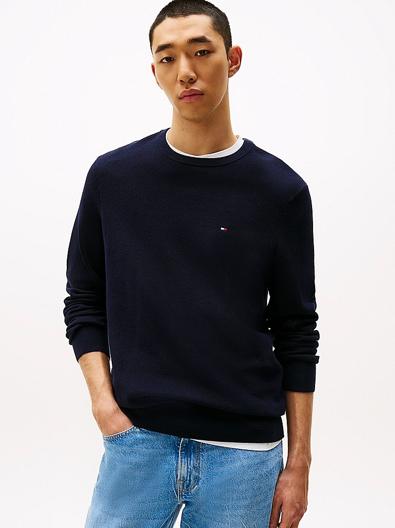 Essential Structure Crew Neck-Genser-Tommy Hilfiger-Aandahls