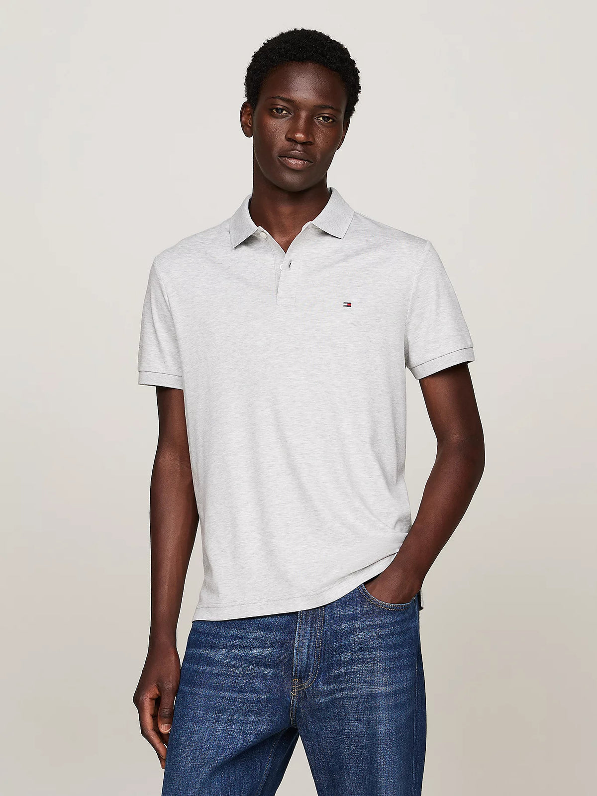 Liquid cotton reg polo-T-shirt-Tommy Hilfiger-Aandahls
