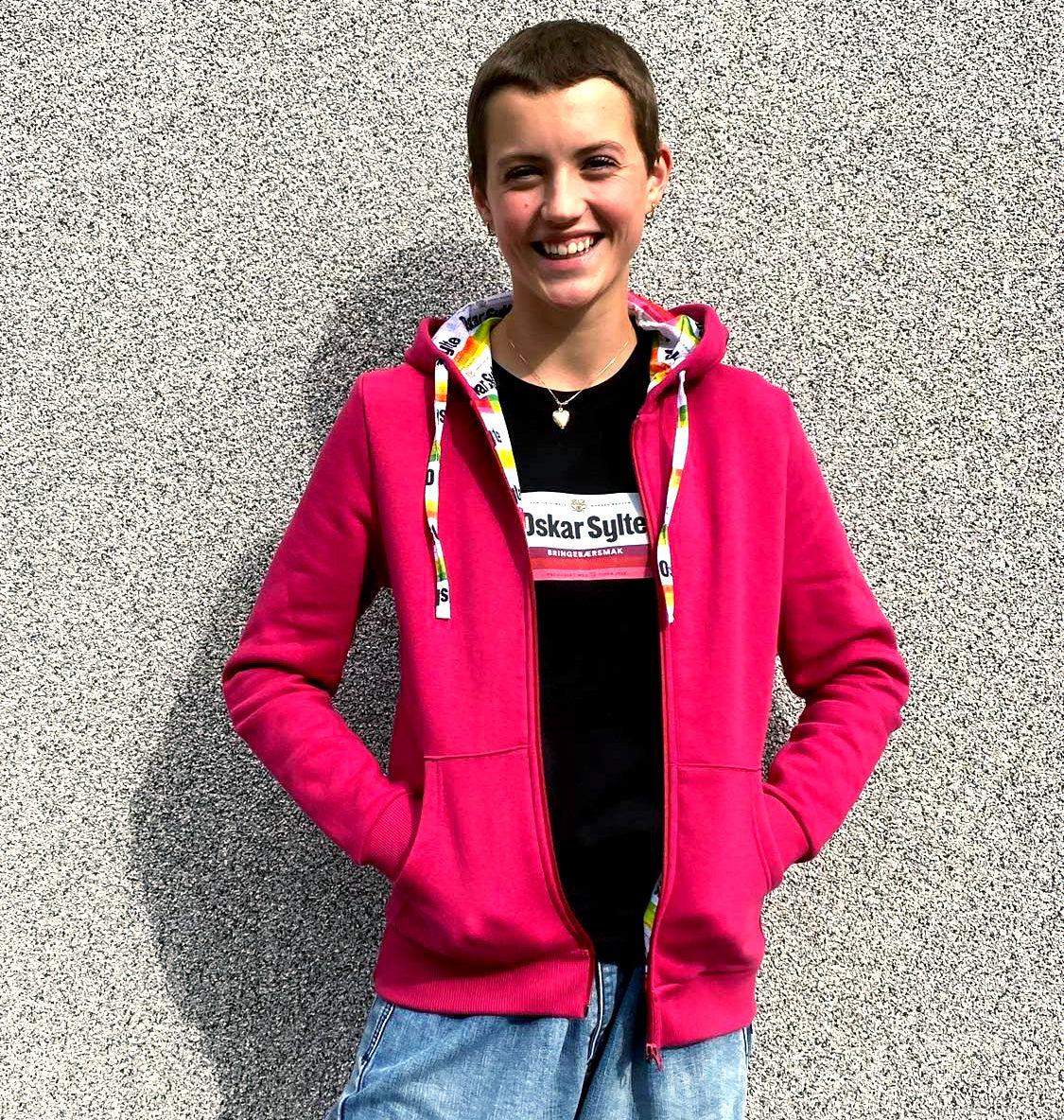 OS Bringebær Hoodie-Genser-Trude Nistad-Aandahls