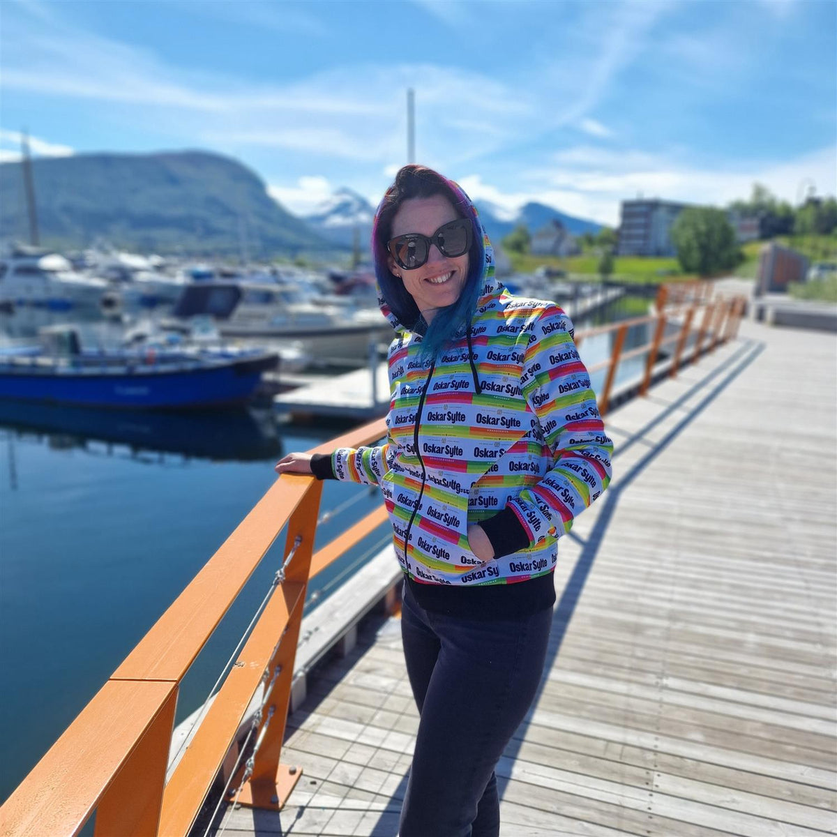 Oskar Sylte Multiprint Hoodie-Genser-Trude Nistad-Aandahls