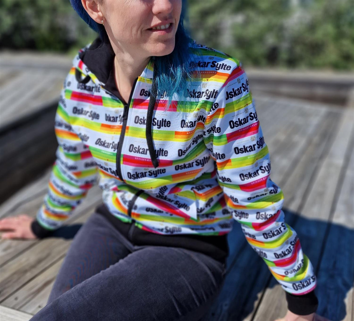 Oskar Sylte Multiprint Hoodie-Genser-Trude Nistad-Aandahls