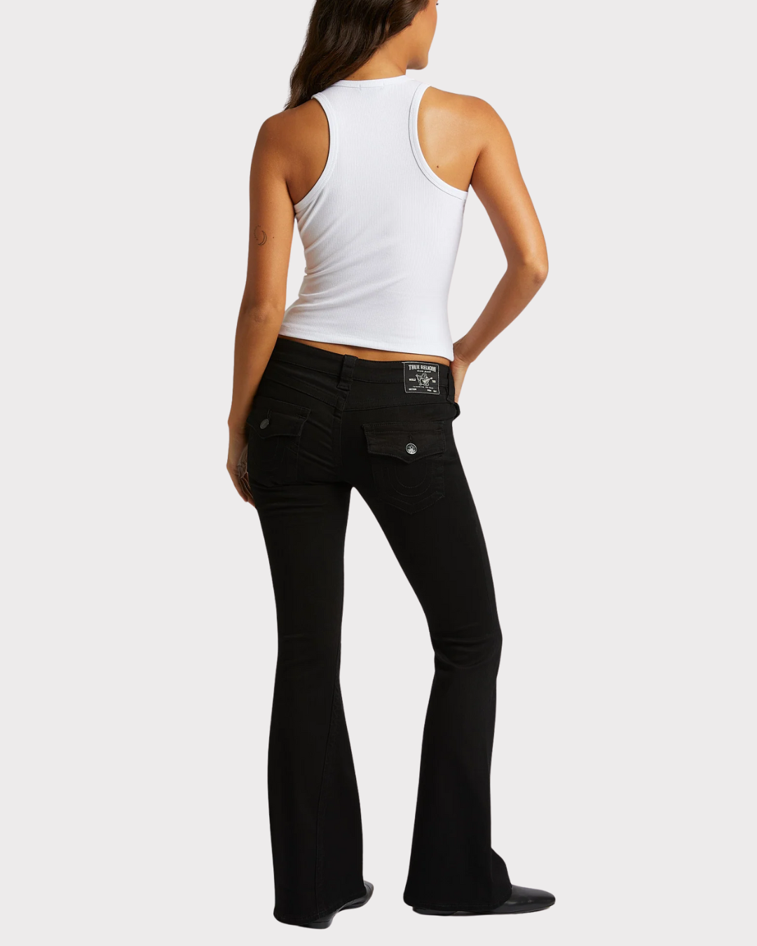 Joey Low Rise Flare-Jeans-True Religion-Aandahls