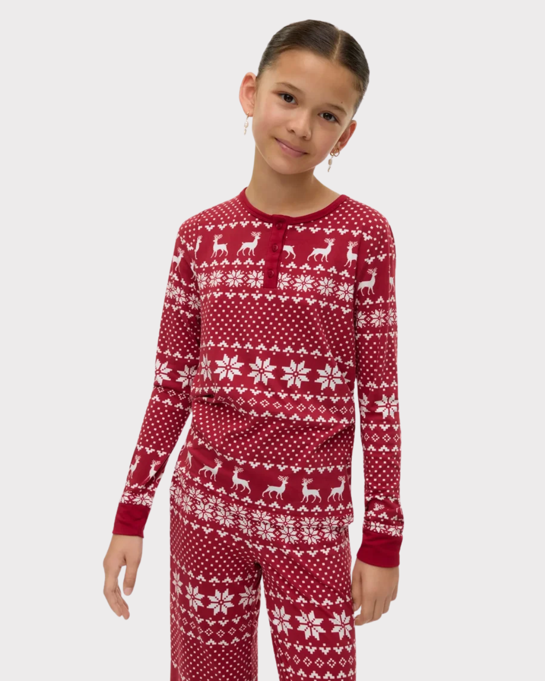 Vmchris ls button top jrs xmas girl-Genser-Vero Moda Girl-Aandahls