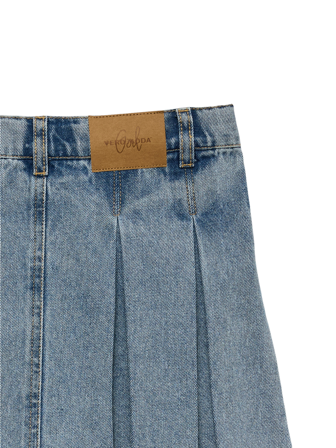 Vmdanni Hr Short Dnm Pleat Skirt Girl-Skjørt-Vero Moda Girl-Aandahls