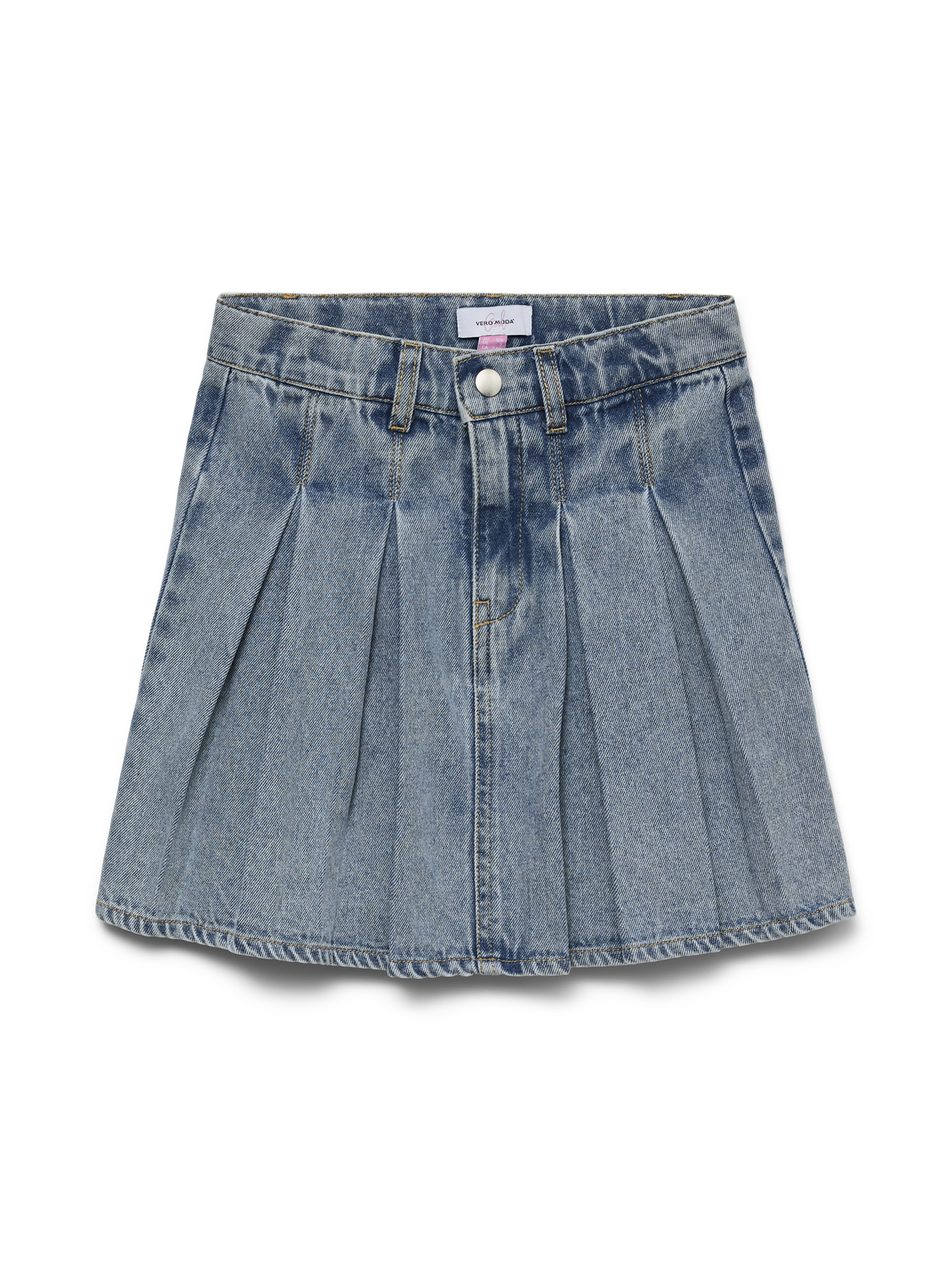 Vmdanni Hr Short Dnm Pleat Skirt Girl-Skjørt-Vero Moda Girl-Aandahls