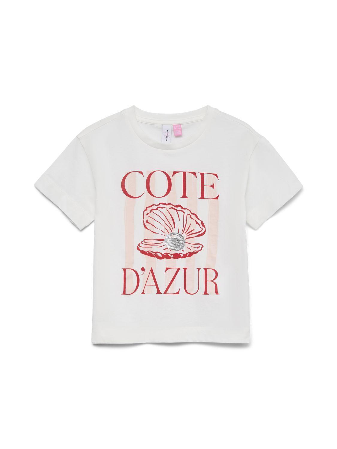 Vmgina Mette Ss Top Box Jrs Girl-T-shirt-Vero Moda Girl-Aandahls
