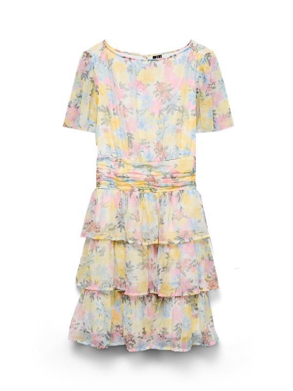 Vmsmilla Ss Short Layer Dress Wvn Girl-Kjole-Vero Moda Girl-Aandahls