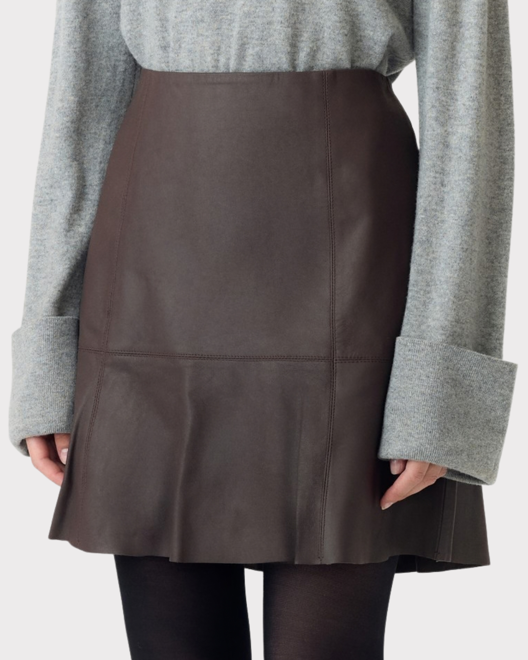 Yascolly Mw Naplon Leather Skirt Noos