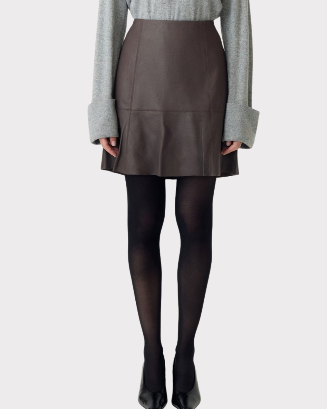 Yascolly Mw Naplon Leather Skirt Noos
