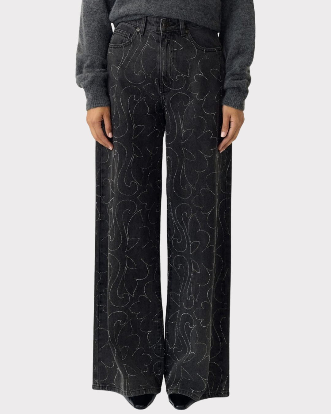 Yasbea Rhinestone Denim Jeans S. - Show