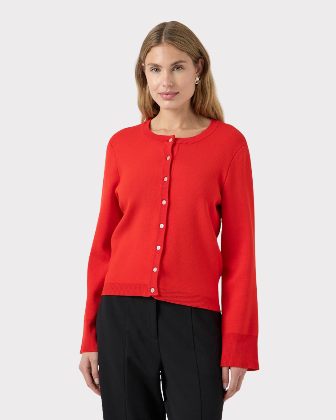 Yaselena Ls Knit Cardigan S. Noos-Cardigan-YAS-Aandahls