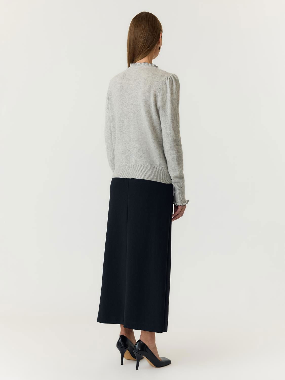 YASERONIA LS WOOL KNIT CARDIGAN