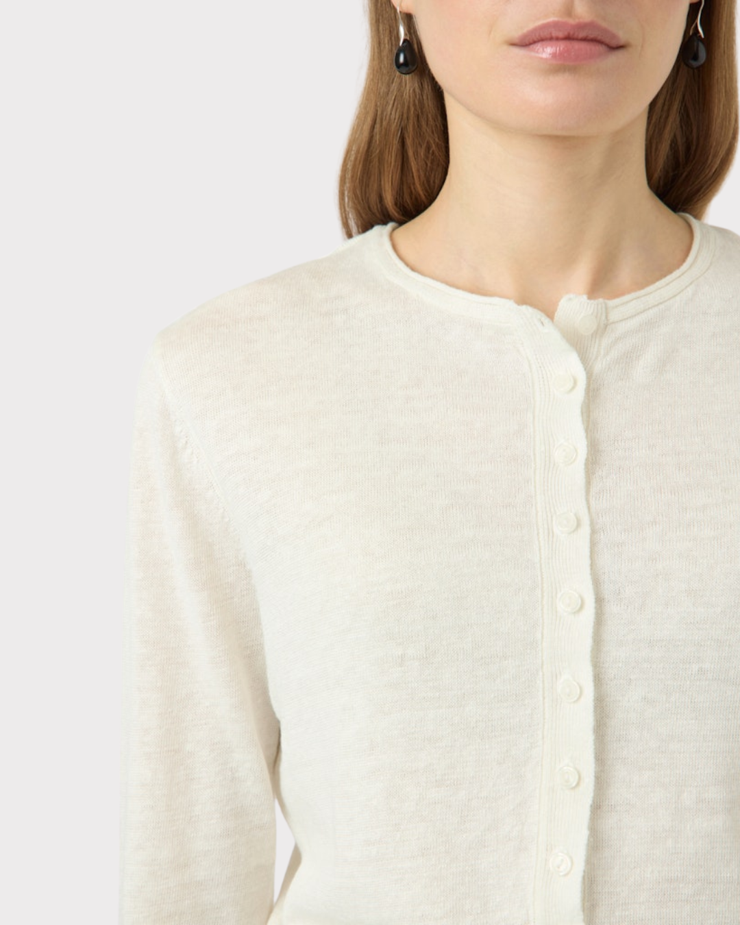 Yaslinnea Ls Knit Linen Cardigan-Genser-YAS-Aandahls
