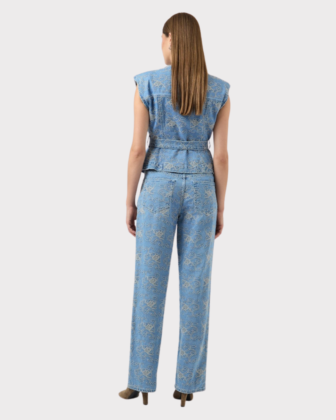 Yassia Mw Emb Straight Jeans-Jeans-YAS-Aandahls