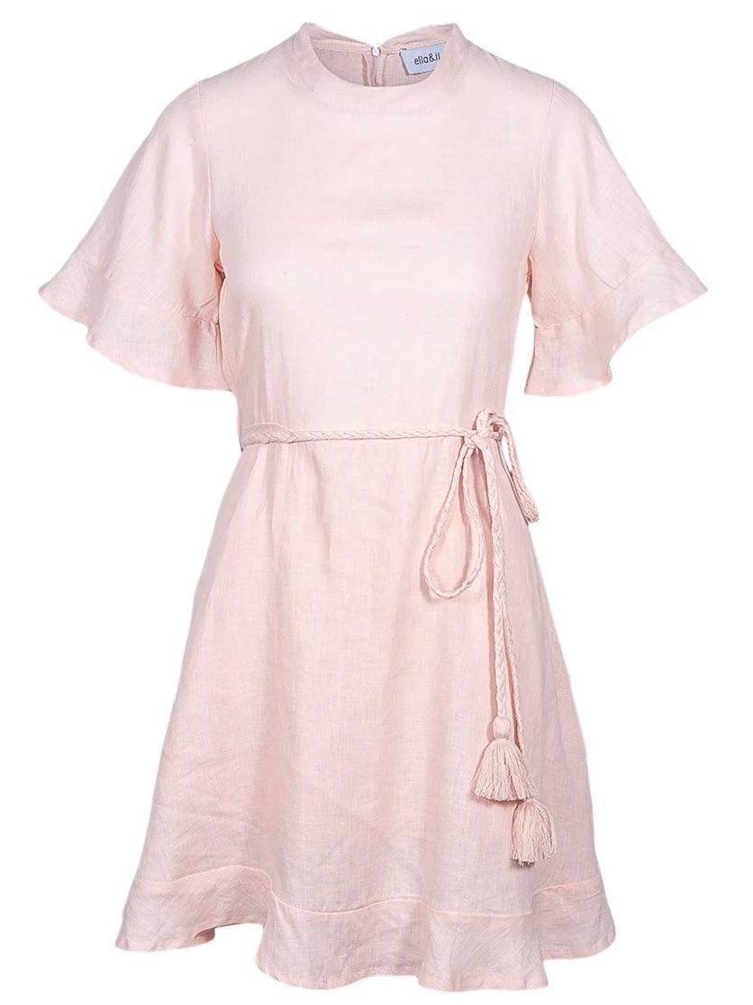 Francesca linen dress-Kjole-Ella&il-Aandahls